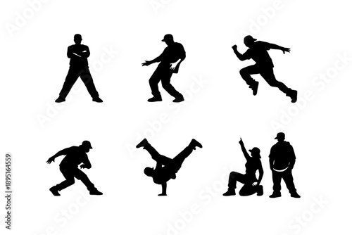 Sports and activity icon set. Containing motion, exercise, running, dancing, fitness, action, workout, jump, cycling and more.