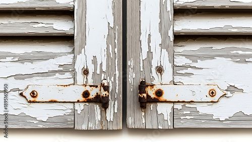 old rusty metal door