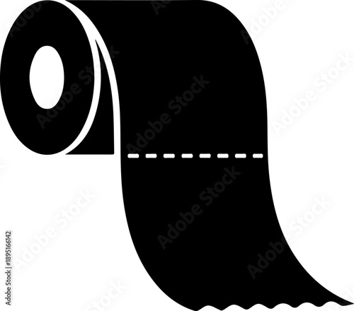 Toilet Paper silhouette vector illustration