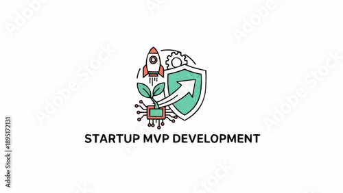 Startup MVP Development Logo Design.