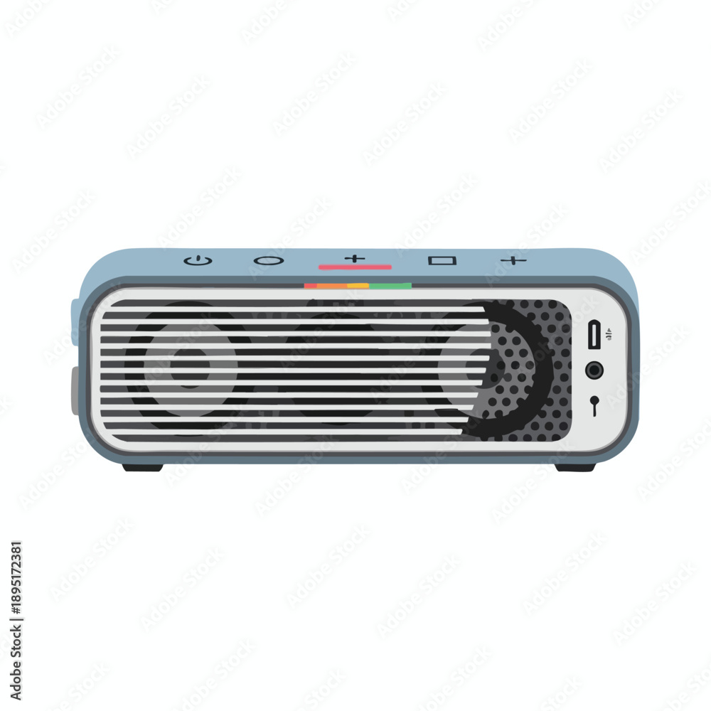 Fototapeta premium Portable Bluetooth Speaker with LED Display