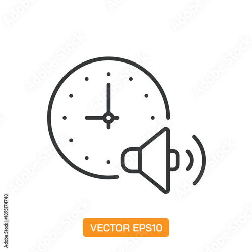 Audio Icons. Thin Line Symbol Elements Collection.