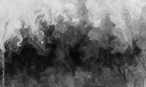 Atmospheric smoke flow creating a surreal and dreamlike visual scene
