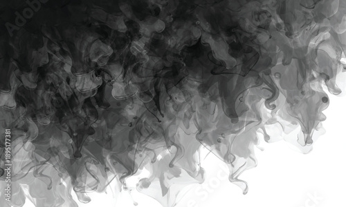 Flowing smoke patterns creating a dramatic and expressive abstract background