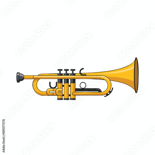 Golden Trumpet Illustration