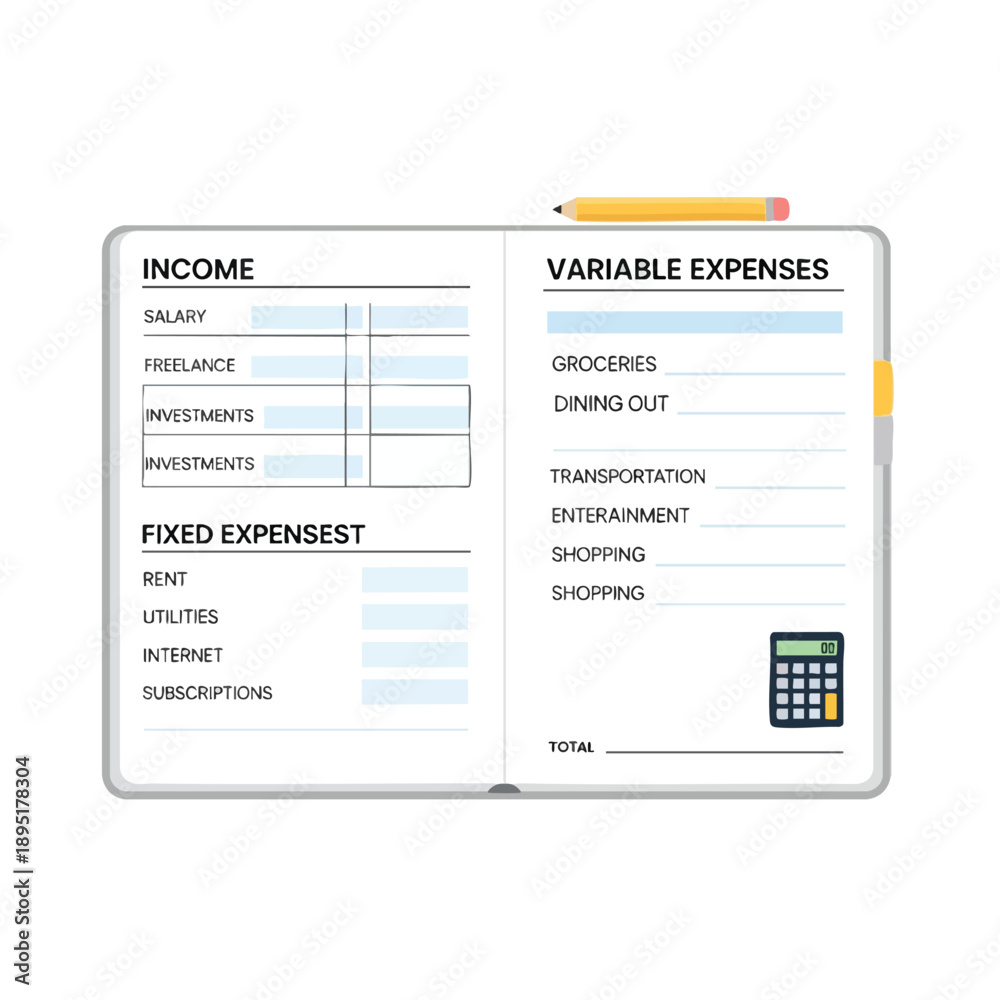 Obraz premium Personal Finance Planning Template