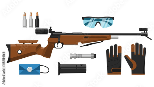 Precision shooting equipment: air rifle, ammo, and safety gear essentials