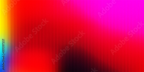 Ribbed futuristic fractal glass texture with bright dreamy gradient of purple pink colors. Bold dynamic design blending soft bright rich deep colors and geometry for modern visual art project. Vector