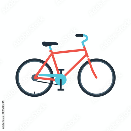 Vibrant City Bicycle Illustration