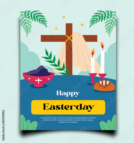 poster happy easter day 