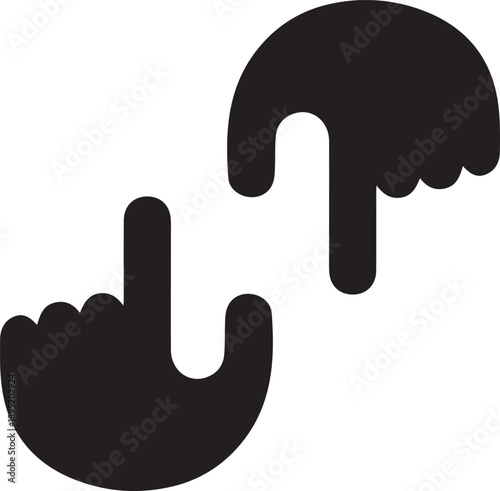 Drag and Drop Gesture Icon – Hand Interaction Symbol.