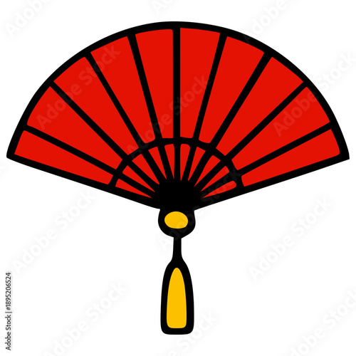 Chinese New Year Icon Set Vector Illustration