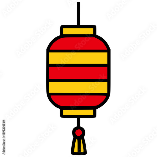 Chinese New Year Icon Set Vector Illustration