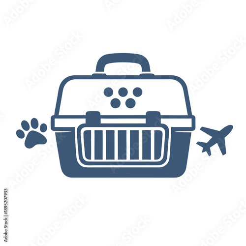 Pet Carrier Icon for Travel