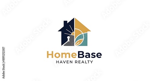 Free Download HomeBase Haven Realty Logo Design. - GFXLoad