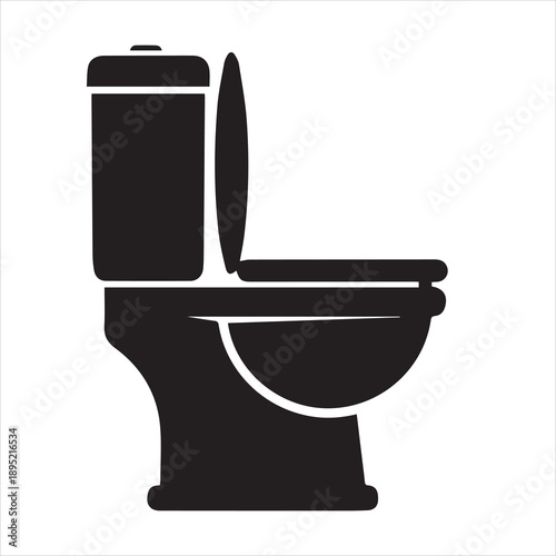toilet bowl vector illustration