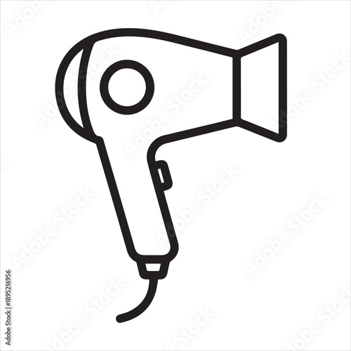 hair dryer vector illustration