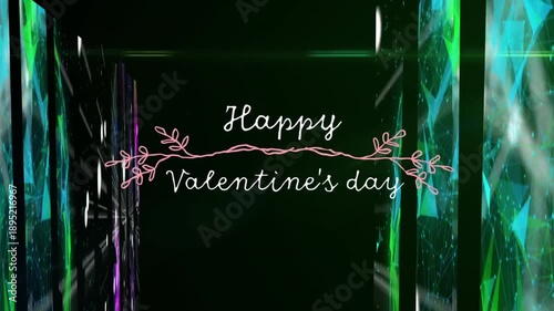 Valentine's Day Greeting: Festive graphic celebrating the spirit of love and affection. Featuring a creative design element and heartfelt message perfect for this special occasion.