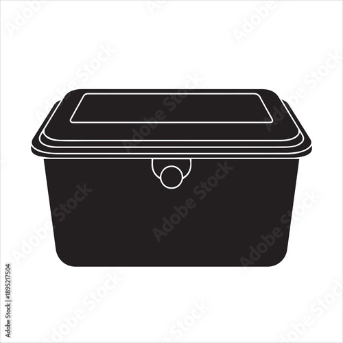 The food containers are placed separately on a white background.