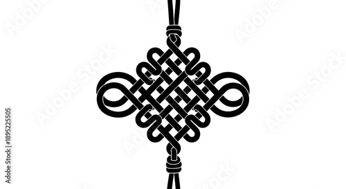 Intricate Celtic Knotwork Pendant Design.