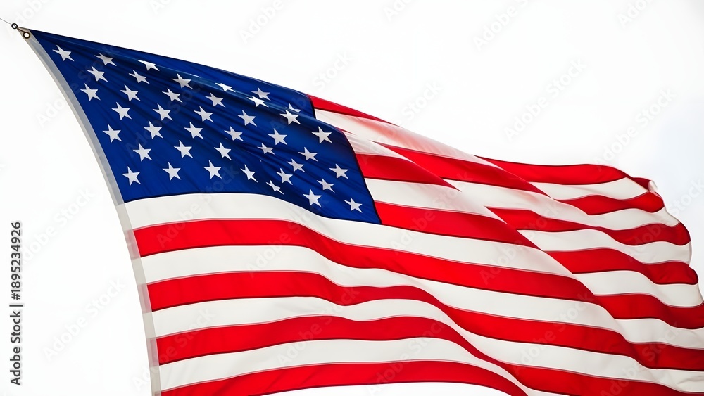 Fototapeta premium Celebrating national freedom day under american flag