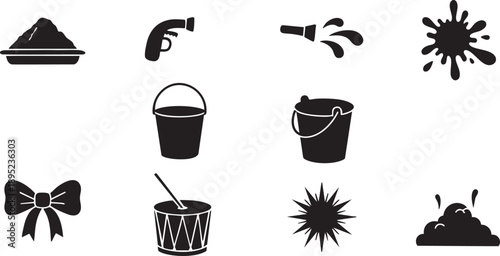 black icons on white background