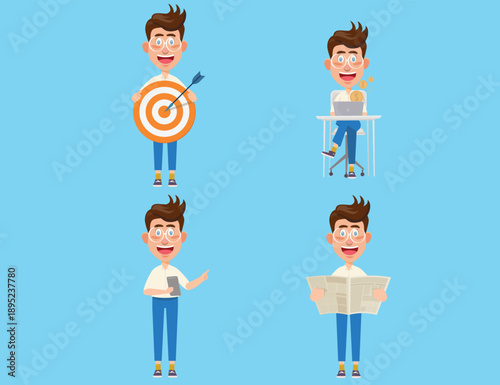 Businessman Character Vector Design