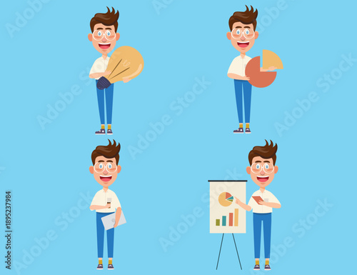 Businessman Character Vector Design