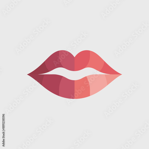 Red Gradient Lips with Soft Shading lipstick makeup