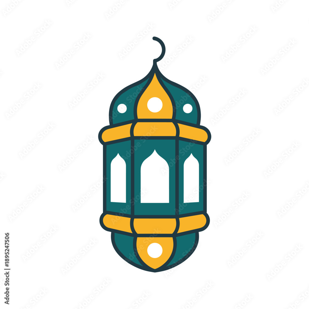 Obraz premium Elegant Islamic Lantern Vector Illustration