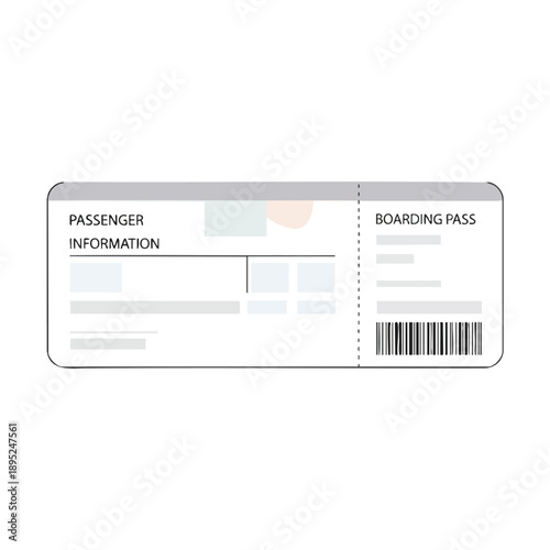 Mock Airline Ticket Template