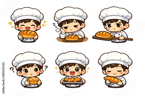 Baking and Cooking Icon Set. Featuring chef, bread, pastry, oven, kitchen, recipe, ingredients, utensils, baked goods, and more.