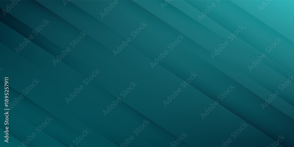 Fototapeta premium Dark cyan color background for wide banner, design template - abstract illustration. Eps 10 vector