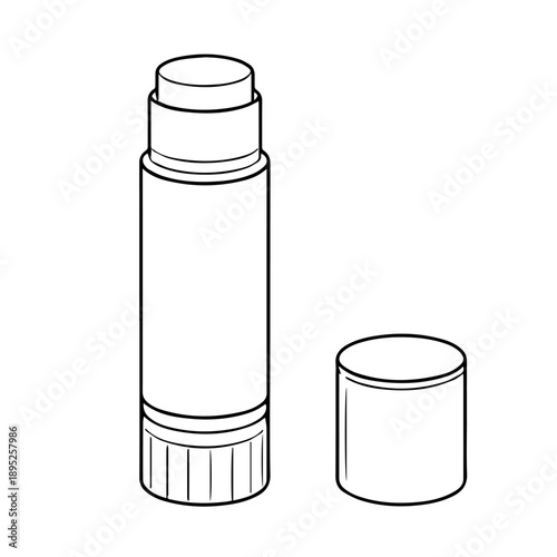 Glue stick line icon vector on a white background
Vector line icon