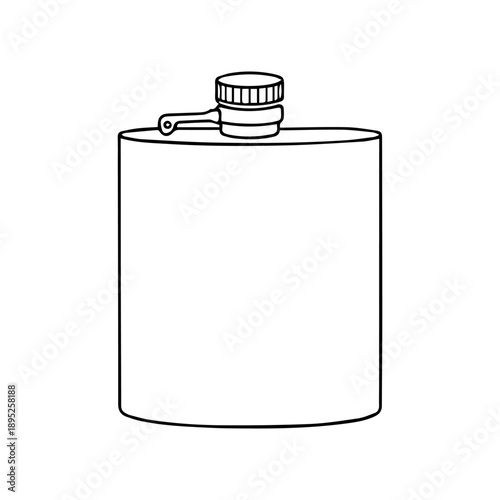 flask line icon vector on a white background
Vector line icon