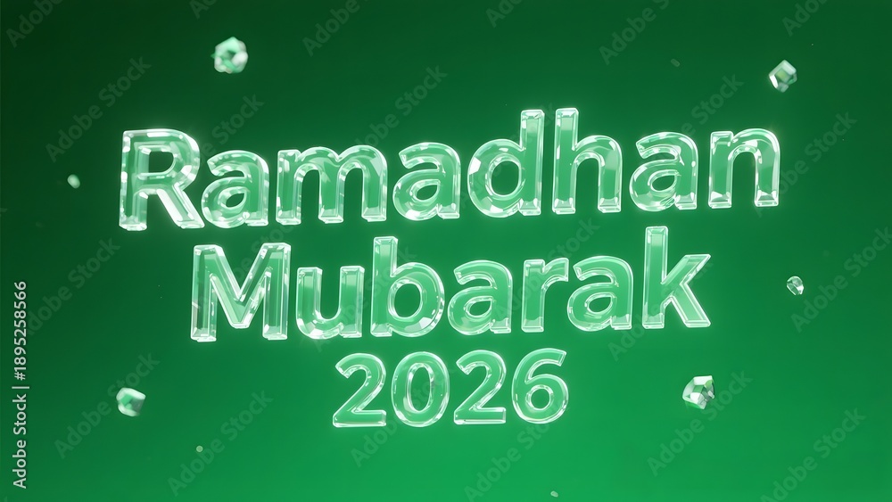 Obraz premium Ramadhan Mubarak 2026 A Time of Reflection and Celebration During the Holy Month