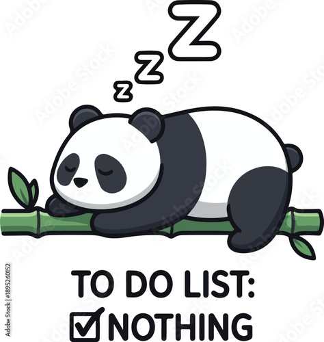 panda and bamboo todo vector