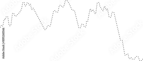 Arrow path line chart representing continuous data flow.