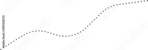 Arrow path line chart representing financial trend direction.