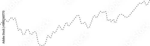Arrow path line chart showing increasing step movement.