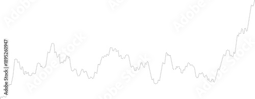 Arrow path line chart showing oscillating movement across a trend.