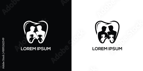 Family Bonding Illustration Featuring Parents and Child within a Heart Shape, Representing Love and Togetherness