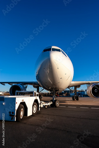 Midnight Freight: Cargo Jet Poised for Departure on Rain-Soaked Runway