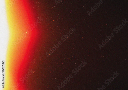 Abstract Red Leak Light Background with Vintage Film Burn Effect for Creative Design