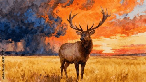 Deep Silence The Silent Watcher isolated watercolor vector illustration svg