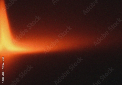 Abstract orange leak light background with glowing gradient and dark vignette effect