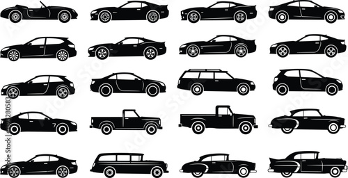 This title includes high-performing keywords like “car silhouettes,” “vehicle types,” “automotive design,” and “graphic use,” which are frequently searched by buyers.