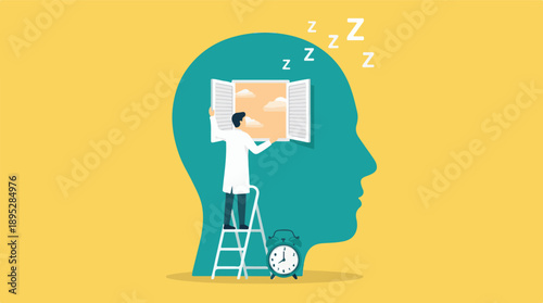 Symbolic image of mental awakening, clarity, and overcoming sleepiness