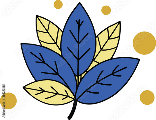 Matte black poster with gold leaf accents and subtle texture