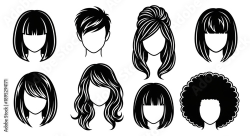 Collection of Diverse Hairstyles for Women and Men.